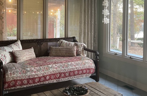 Blythewood House | Quiet lakeside home on 2 wooded acres.