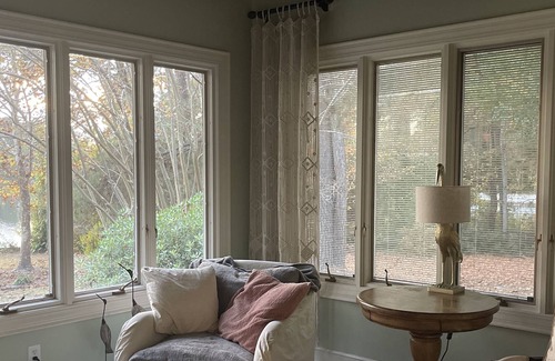 Blythewood House | Quiet lakeside home on 2 wooded acres.
