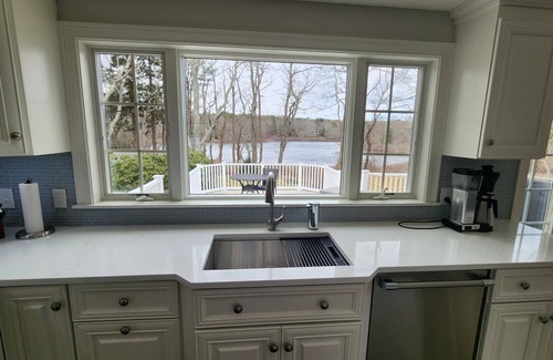 Marstons Mills House | Quiet Little Pond and Mystic Lake view on private Road on Marstons Mills