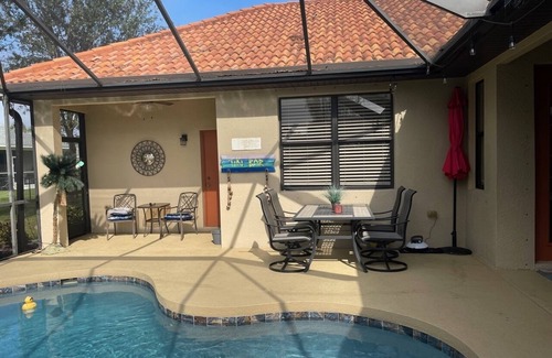Rotonda Lakes House | Quiet neighborhood and heated pool. 4 bedroom, three bathroom home.