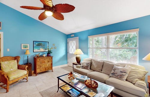 Sebastian Highlands House | Quiet tropical haven with children's items, covered patio, grill, smart TV, & AC
