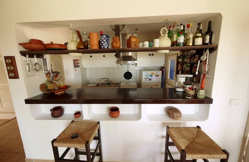 La Savina House | Quiet vacation home with terrace, large garden and far-reaching sea views