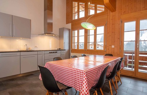 Adelboden Apartment | Quietly located vacation apartment with beautiful mountain views.