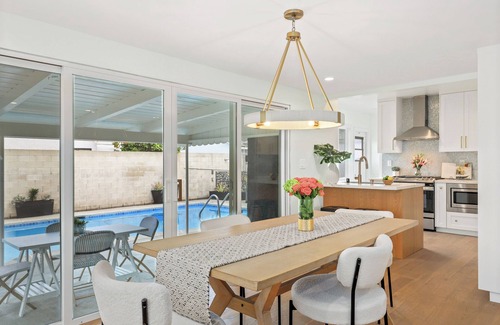 The Plaza House | Quintessential Southern California indoor/outdoor living with POOL