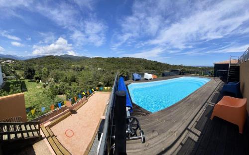 Ventiseri Apartment | Résidence Tozza Alta - Maison de prestige 10 couchages vue Mer et Montagnes Corse du Sud MAE-2624