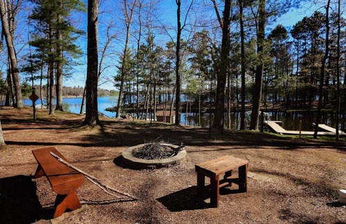 St Germain Cabin | R Point of View located on Little St Germain Lake Pontoon rental available
