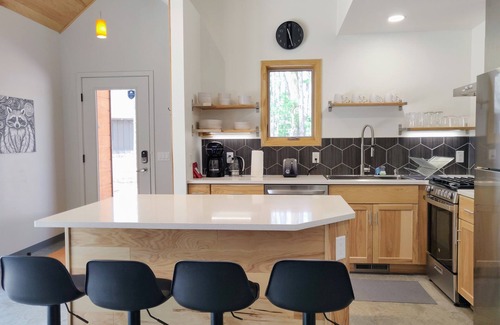 Wisconsin Dells Cabin | Raccoon Cabin @ Orange Tractor Retreat: a new, modern cabin on 40 private acres