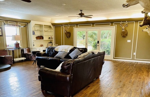 Alvarado House | Ranch House with Game Room, 2 Pools, Sand Volleyball, and Horseshoes
