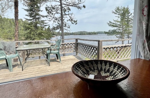 Sioux Narrows Nestor Falls Cabin | Rare 1930's Lakeside Log Cabin with shared hot tub and sauna!