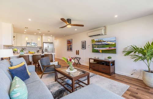 Kuau Condo | [RARE] Upscale 2BR/2BA Kuau Paia - Walk to Beach