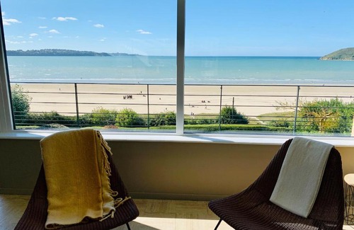 Saint-Michel-en-Greve Apartment | Rare, Vue pleine mer à 180°c surplombant la plage
