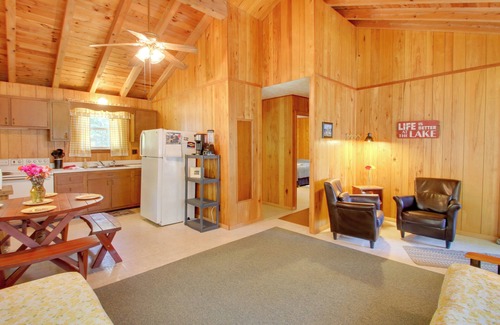 Raymond Cabin | Raymond Getaway w/Private Beach & Boat Dock!