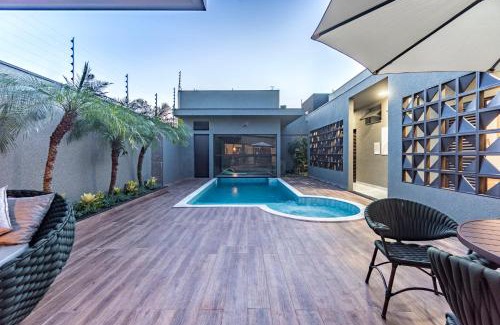 Olimpia House | Recanto Oásis - 3 Suítes, Piscina Aquecida com Sauna