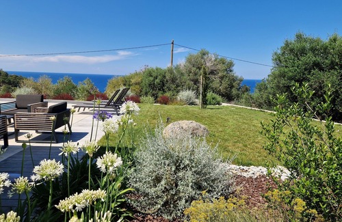 Corbara Villa | Recent single-storey villa with sea and mountain views 10 people heated pool