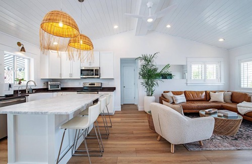 St. Augustine Beach House | Recently Remastered Beachside Boat House STEPS from the Ocean with HEATED pool.