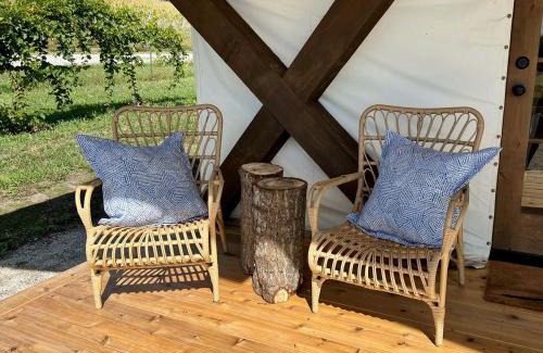 Burt County Other | Reconnect with Nature at this Equipped Tented Cabin in Tekamah, Nebraska