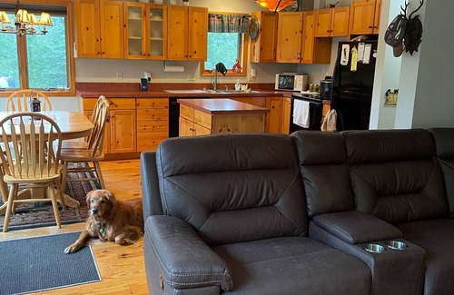 Grayling House | Red Dog Lodge - Beautiful Riverfront Chalet - Sportsperson's Paradise
