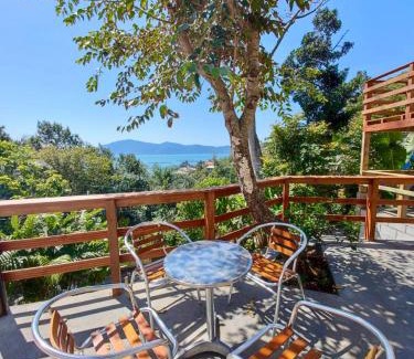 Palhoca House | Red House - Casa com Linda vista do Mar