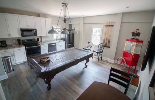 The Point House | Redone Luxury Waterfront at The Point w/Heated Pool, Hot Tub, Fire Pit, Game Rm