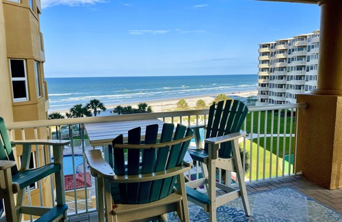 New Smyrna Beach Condo | REDUCED SUMMER RATES! Luxury 3bed 3bath. Direct Oceanfront. 2 balconies