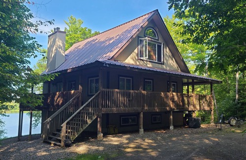 Whitewater Region Cottage | Redwing Lake house, waterfront property on Muskrat lake. Game room & big dock.