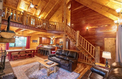Rockbridge Cabin | Redwood Lodge Hocking Hills-Covered Porches, Firepit, Hot Tub, Rec Room, WiFi