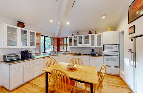 Crescent City House | Redwood retreat with large deck, grill, AC, & art collection - dog-friendly