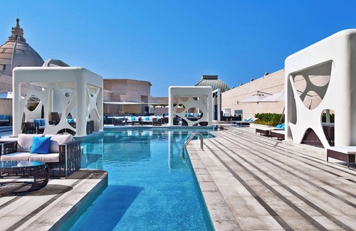 Sheikh Zayed Road Apartment | Regal Heights - 2 Bedrooms Sky Villa at Business Bay Dubai. Entertainment Space!