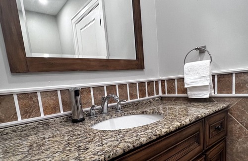 Bethany House | Relax in a cozy Bungalow w/fire pit, pool and an abundance of tr