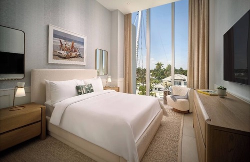 17th Street Causeway Hotel | Relax + Recharge in a Stylish Setting w/Coastal Views + Plush Furnished Balcony