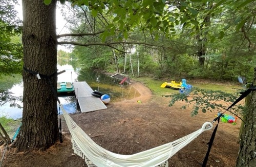 Neshkoro Cabin | Relax, Swim, Fish, Float, Grill, Play & Have Fun at Golden Sands Getaway!