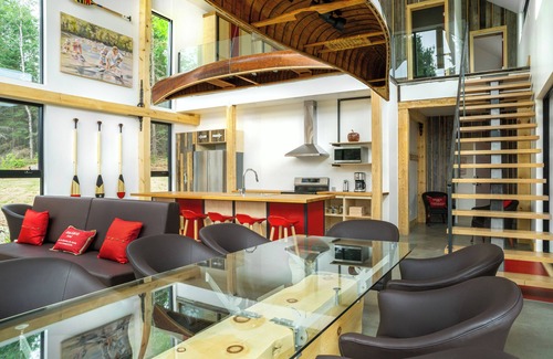 Mauricie House | Relaxing Escape w/Fireplace, BBQ & Serene Du Loup River Backdrop
