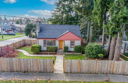 Fauntleroy House | Remodeled Home Fenced Yard Outdoor Fireplace