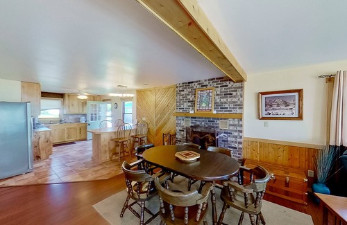 Onekama House | Remodeled, waterfront home on Portage Lake with dock & firepit - 2 dogs OK