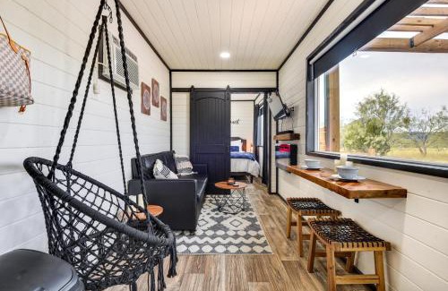 Thurber House | Remote Strawn Container Home with Hot Tub!