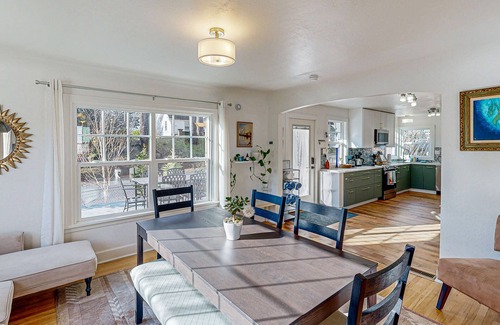 Stevenson House | Renovated home in central location w/hot tub, theater, fast wifi & work desks