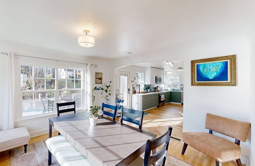 Stevenson House | Renovated home in central location w/hot tub, theater, fast wifi & work desks