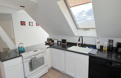 Beverly Apartment | Renovated Private Loft w/King Bed Downtown Beverly Close to Salem!