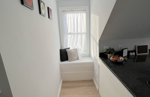 Beverly Apartment | Renovated Private Loft w/King Bed Downtown Beverly Close to Salem!
