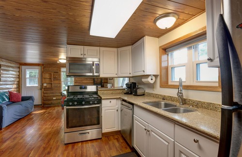 Ainsworth Cottage | Renovated Waterfront Northwoods Cabin with NEW 2024 Pontoon Boat and fire pit