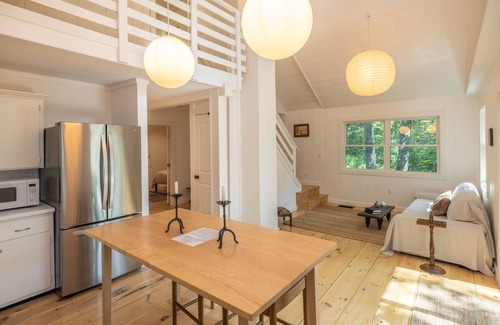 Belfast House | Renovated woodland home with lovely deck & firepit - minutes to Swan Lake