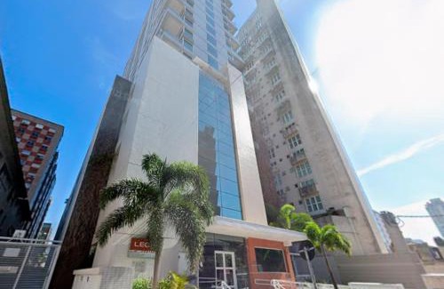 Gonzaga Apartment | Requinte, vista mar, sauna e piscina!