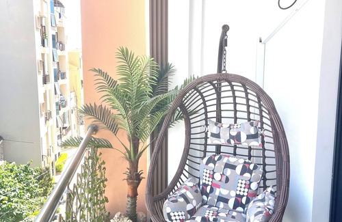 Guediawaye Apartment | Résidence Atlantis bedroom kitchen toilet living room with balcony sea view