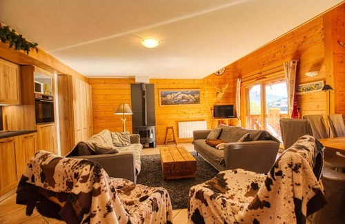Les Esserts Apartment | Residence Refuge De L'Alpage Bat D - Beautiful duplex at the foot of the slopes, Wifi