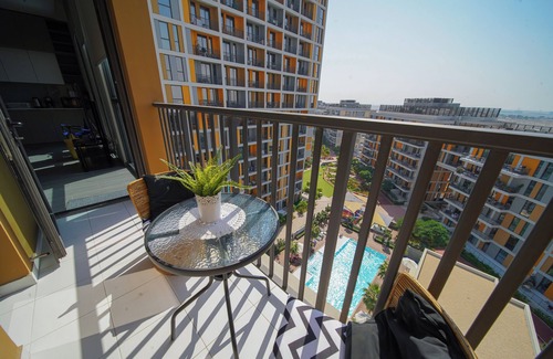 Dubai Production City Apartment | Resort-Style Awesome 1 BHK Smart Home