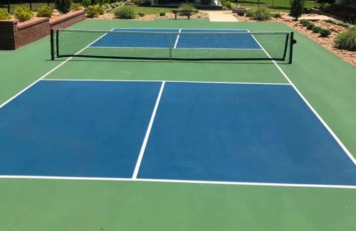 North Sea House | Resort Style backyard including professional PICKLEBALL COURT and HOT TUB.