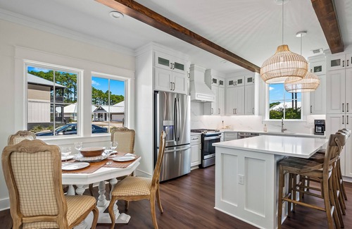 Carrabelle House | Resort-style pool, private beach, water view!