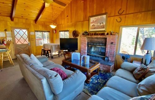 Upper Moonridge House | Rest N Relax Inn - Beautiful chalet-style cabin features dramatic forest and slope views!