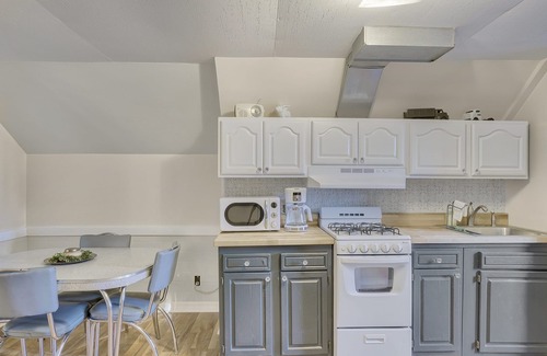 Palatine Apartment | Retro Apt-Private Deck-King Bed-Downtown-Huge Sofa-Free Parking-Walk to Train