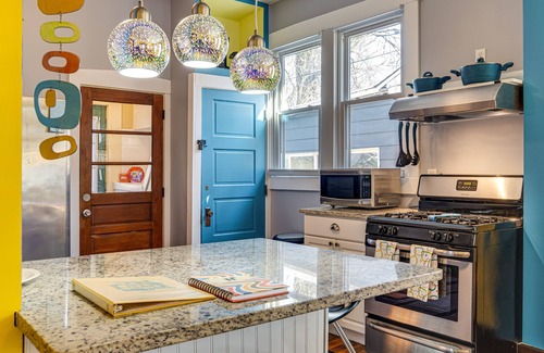Fountain Square House | Retro-Inspired Indy Home: Walk to Fountain Square!